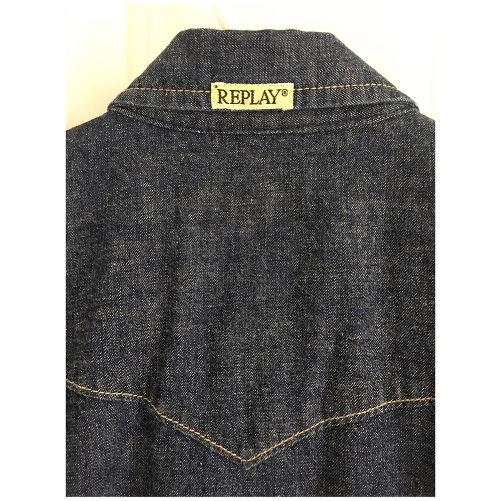 REPLAY denim button down 💙 - Picture 5 of 5